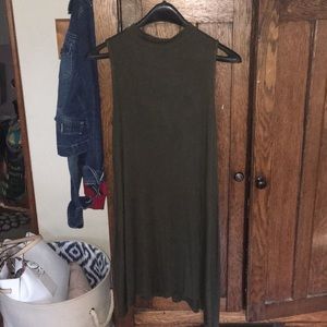 Green t-shirt dress